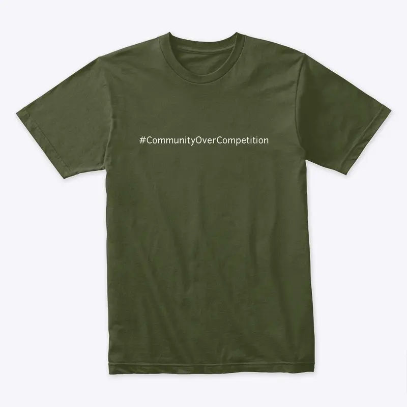 #CommunityOverComp Classic Tee (Dark)